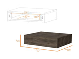 Dark Brown Wall-Mounted Floating Nightstand B062P175151