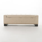 ZUN CHELSEA STORAGE OTTOMAN W/STUDS 54574.00F