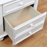 Wooden Nightstand With 2 Drawers, White B016P251388