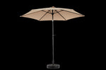 ZUN 9FT Outdoor Patio Umbrella Outdoor Table Umbrella with Push Button Tilt and Crank, Market Umbrella 6 W640P234563