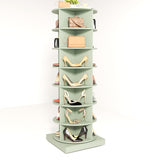 ZUN Green 360 Rotating shoe cabinet 7 layers W1320P191819