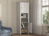 Bathroom Floor Storage Cabinet with 2 Doors Living Room Wooden Cabinet with 6 Shelves 15.75 11.81 W40935721