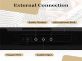 Black 61-Key Digital Piano Keyboard with Light-Up Teaching Mode, 200 Rhythms & Dual Keyboard 72117689