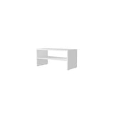 ZUN White 2-Shelf Shoe Rack B062P230636