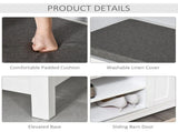 Shoe Bench with Storage Cabinets Brown 70458452