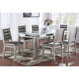 ZUN Set of 2 PU Upholstered Dining Chair, Silver B016P225999