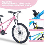 ZUN Mountain Bike,24 Inch MTB for Boys and Girls Age 9-12 Years,Multiple Colors 88106243