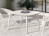 Santorini 33.5" Square Outdoor Patio Table Aluminum B2719P308010