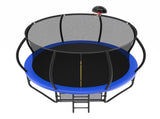 14FT Trampoline with Enclosure - Recreational Trampolines with Ladder and AntiRust Coating, ASTM 19496992