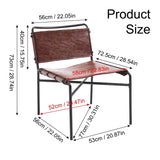 Retro leather leisure 2-piece set, modern antique leisure brown medieval modern leisure W3112P262798