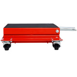 1100lb Motorcycle lift with dolly Jack,Scissor Lift Jack Wide Deck,Front Rear Center Tire Wheel W46540328