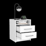 Greter 24" Two-Drawer Night Stand With open shelf B070P224228