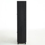 74.5'' Tall Display Cabinet with Glass Doors, Modern Style China Cabinet, Curio Cabinet for N845P296678B