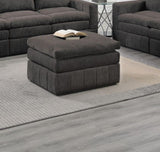 Contemporary 1pc Ottoman Modular Chair Sectional Sofa Living Room Furniture Mink Morgan Fabric B011126766