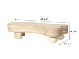 Irregular Coffee Table with flip top and hidden storage compartment W3040P455723