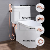 ZUN Bidet Sprayer for Toilet, Handheld Cloth Sprayer, Bathroom Sprayer Kit Spray Attachment with Hose, 60322959