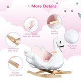 Rocking chair with music, white and pink 47583165