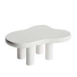 ZUN 39.4" Cloud Coffee Table, Cute Cream Coffee Table with 4 Solid Legs, Modern Carton Center Table for W2853P228927