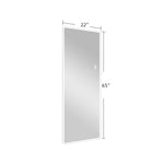 ZUN Full Length Mirror Lighted Vanity Body Mirror LED Mirror Wall-Mounted Mirror Big Size Rounded W2071124490