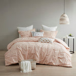 ZUN 3 Piece Elastic Embroidered Cotton Duvet Cover Set B03596463