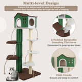 5 level Cat tree, Cat climbing frame Cat Apartment with cushions, anti-tipping Settings 33728747