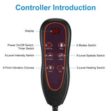 Full Body Electric Massage Mat with Heat Vibration Massage Cushion Back Massage Mattress Chair 11936524