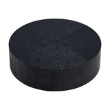 ZUN 35.43 Inch Modern Round Coffee Table MDF Coffee Table for Living Room,Drum Center Table for W2582P188323