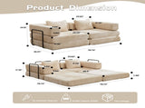 Compression Sofa,Convertible Floor Sofa Bed with Fixed-Shape Frame, Loveseats Boneless Modular 16877438