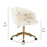 Hengming Golden foot office chair, modern armchair, height adjustable, rotary cosmetic chair, for W212131652