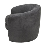 Modern Curved Back Upholstered Accent Chair, Soft Cozy Boucle Fabric, Comfortable Plush Seating, No N765P220275G