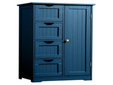 Navy blue, MDF with paint finish and melamine veneer, vertical stripes, 56*30*82.5cm, 4 drawers, 1 26662131