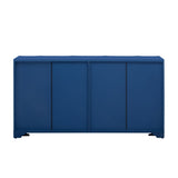 U_STYLE Sophisticated 4-Door Sideboard Adorned with Intricate Linear Accents and Luxurious N711P247438V