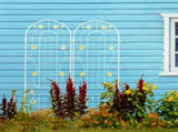 4 Pack Metal Garden Trellis 86.7" x 19.7" Rustproof Trellis for Climbing Plants Outdoor Flower W1586135968
