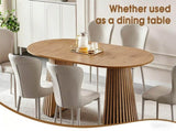 Wooden Dining Table, Flexible and Extendable, Multi-functional and Space-saving, Fashionable Oval 92859442