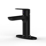 Matte Black Single Handle Bathroom Faucet with Deck For 1 or 3 Holes,Laundry Vanity Sink Faucet with 06901264