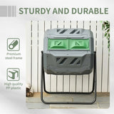 Gray tumbling outdoor compound fertilizer drum 162L 38938318