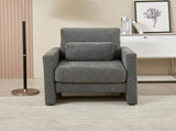 Modern Accent Chair, Chenille Upholstery Armchair - Modern Style, Solid Wood Frame - Ideal for W1765P172326