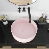 Ceramic Circular Vessel Bathroom Sink Art Sink W99977119