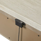 Two Drawer Nightstand with Rope Drawer Fronts B2699P323471