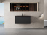 24'' Floating Bathroom Vanity with Sink, Wall-Mounted Striped Bathroom Storage Cabinet with W1573P265194