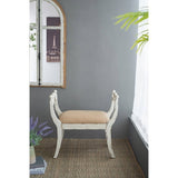 30.7x15.7x30.7" Harlow Bench, Farmhouse/French Country Style Vanity Chair W2078P186142