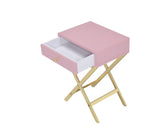 Coleen Pink & Gold Finish Accent Table B2726P270993