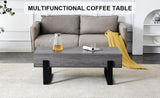 ZUN A coffee table made of MDF material. Equipped with drawers made of solid wood material. Can store W1512P245699