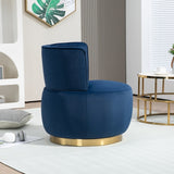 COOLMORE 360 Degree Swivel Cuddle Barrel Accent Sofa Chairs, Round Armchairs with Wide Upholstered, W395P145392