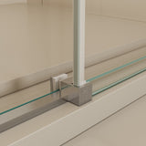 56-60"W x74"H Semi-Frame Single Sliding Shower Door,304 Stainless Steelin Brushed Nickel W2965P277289