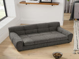 Soft and comfortable pet sofa with backrest and armrests, suitable modern rectangular pet sofas W487P266086