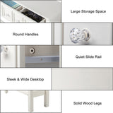 Long Console Table Entryway Table with Different Size Drawers and Bottom 79017046