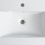 30 Inch Bathroom Ceramic Sink Basin, White W1550P168218
