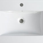 ZUN 30 Inch Bathroom Ceramic Sink Basin, White W1550P168218