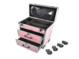 Portable 3-Tier Rolling Makeup Case with Universal Wheels for Makeup, Nail Art, Hair Styling Tools 50931809
